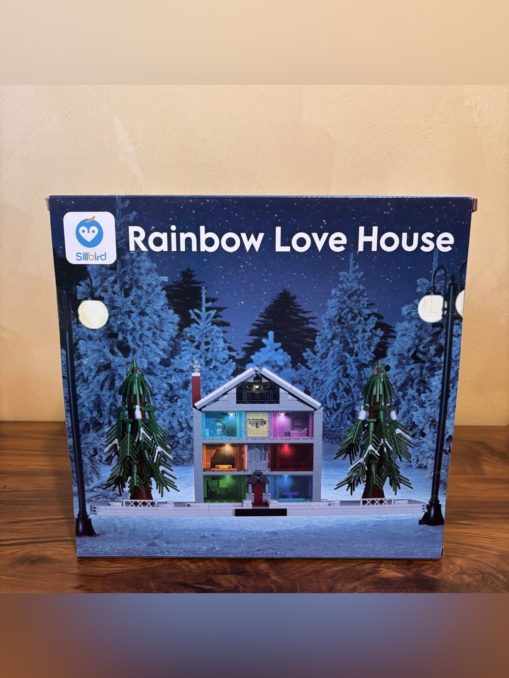 Sillbird Rainbow Lover House LED Building Blocks Set, 990 Pieces